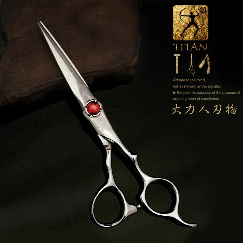 

Titan 6.0inch 5.5inch Cutting Thinning Styling Barber Tool Hair Scissors Stainless Steel Salon Hairdressing Shears