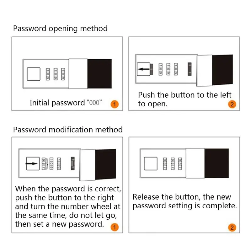 Папка-органайзер для документов А4 с кодовым замком из искусственной кожи |