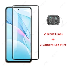 2PCS For Xiaomi Mi 10T Lite Glass Tempered Glass for Xiaomi Mi 10T Lite 5G Pro Redmi 9A 9C Note 9S 9 8 8A Screen Protector Film