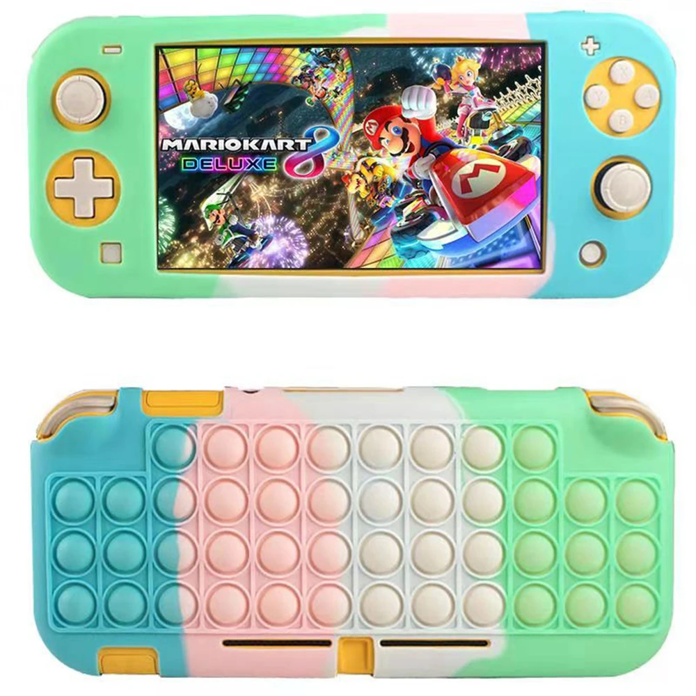 

Switchlite Color Bubble Silicone Protective Cover for Nintendo Switch Soft TPU Shell Cover NS Portable Game Console Case Box
