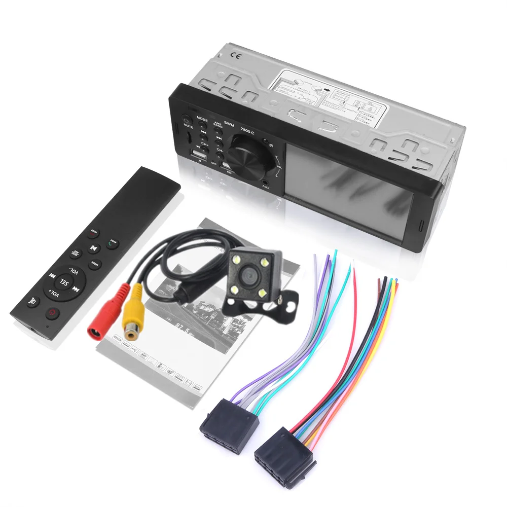 Controller-Camera 1 Din Car Radio FM Autoradio Bluetooth Multimedia MP3 MP5 Player 4.1" Inch Car Stereo 12V Auto Audio USB Remote Control - Цвет: Controller-Camera