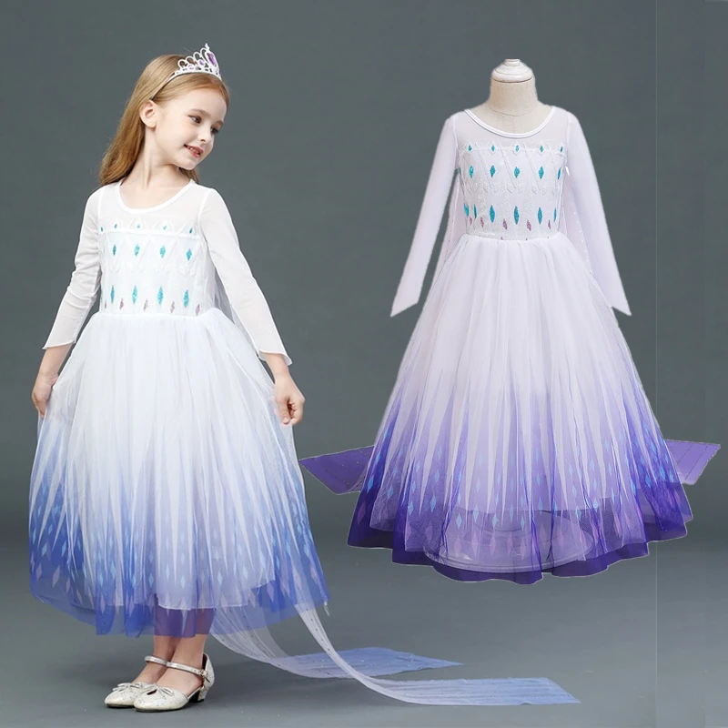 New Elsa dress girls summer Snow Queen Cosplay fantasia infantil vestidos infants elza costume for kids disfraz congelados | Детская