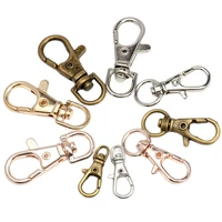 233238mm 6pcslot zinc alloy keychain ring clip hooks rhodiumbronzekcrose gold lobster clasp diy jewelry making