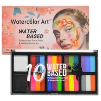 10 colors fancy dress beauty makeup tool face body art paint water based oil painting halloween party makeup kit wholesale