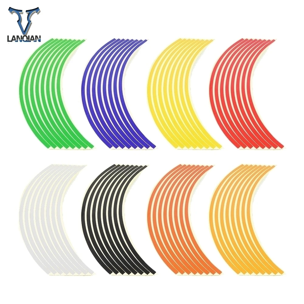 17inch/18inch Motorcycle Stickers Reflective Wheel Sticker Rim Strip motorcycle wheel stickers | Автомобили и мотоциклы