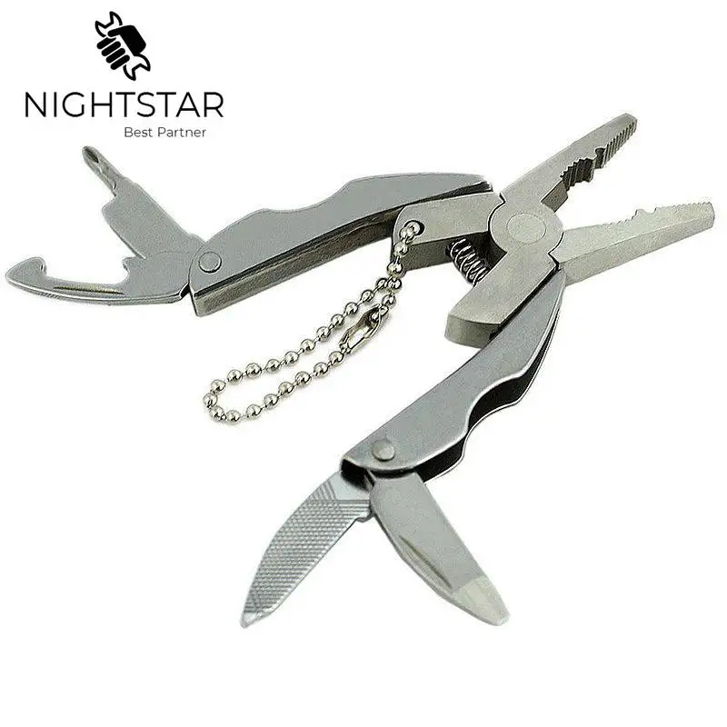 Портативный многофункциональный складной брелок отвертка из нержавеющей стали