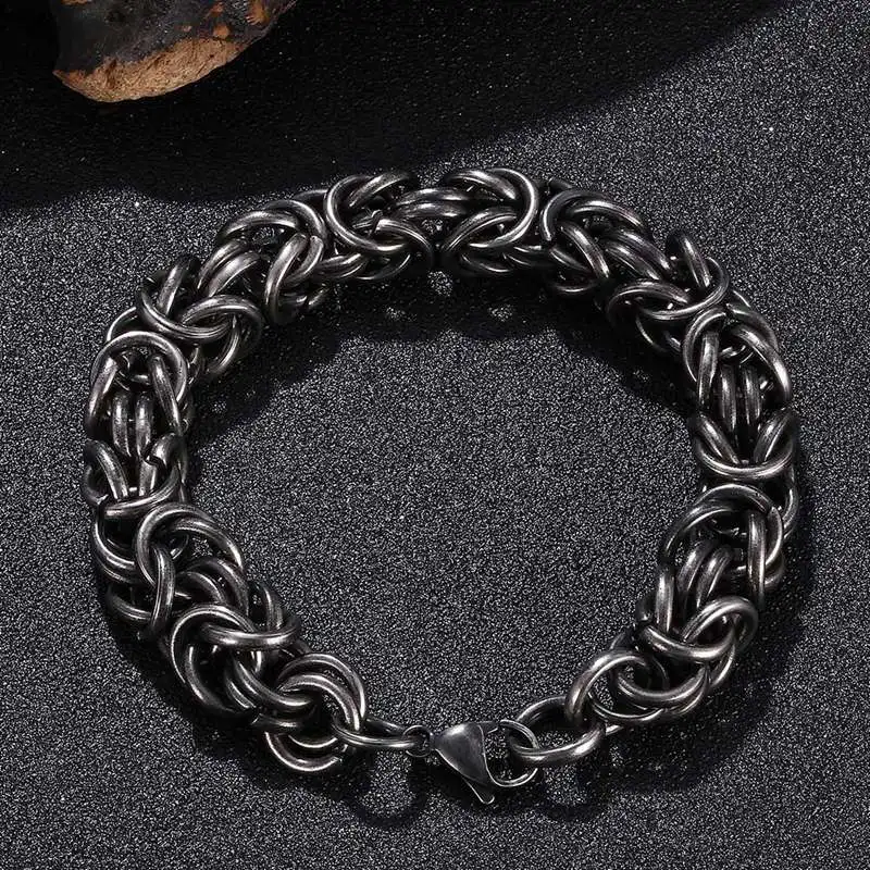 

Unisex Wrist Jewelry Gifts FOR Men Women's Stainless Steel Chain Bracelet GS0119