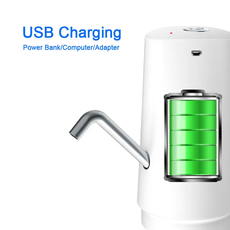 Мини автоматический насос для бутылки воды двойные насосы Мощный USB зарядный