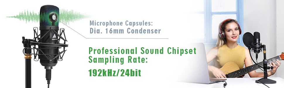 USB микрофон 192 кГц/24 бит MAONO AU-A04T ПК конденсаторный Подкаст потоковый микрофон Plug& Play microfono для компьютера YouTube Gaming