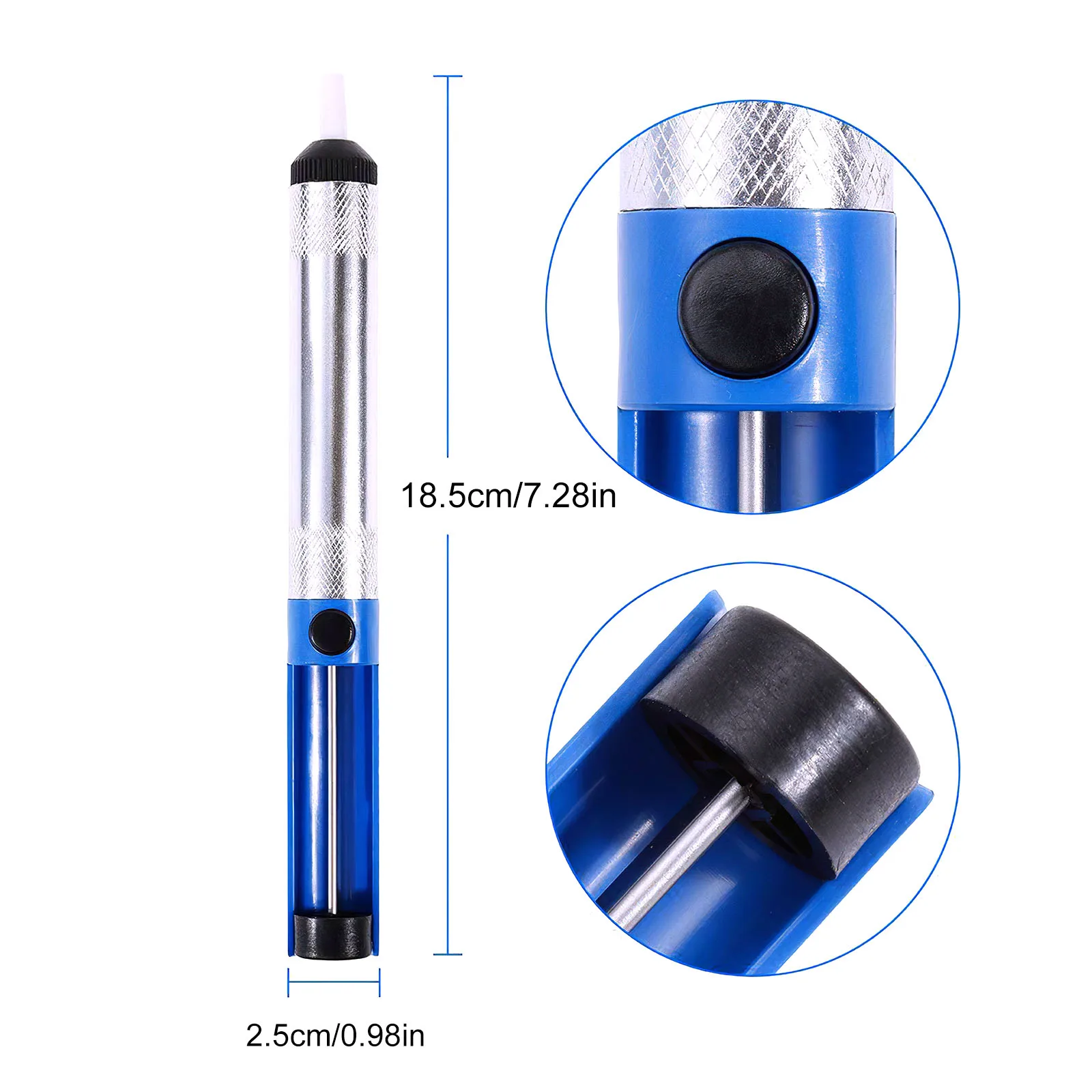 

Aluminum Desoldering Vacuum Pump Suction Tin Soldering Sucker Pen Removal Soldering Iron Desolder Welding Hand Tools 1/3/5PC