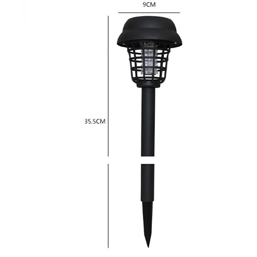 

2PC Solar Powered LED Light Mosquito Pest Bug Zapper Insect Lamp Garden espantapajaros de aves