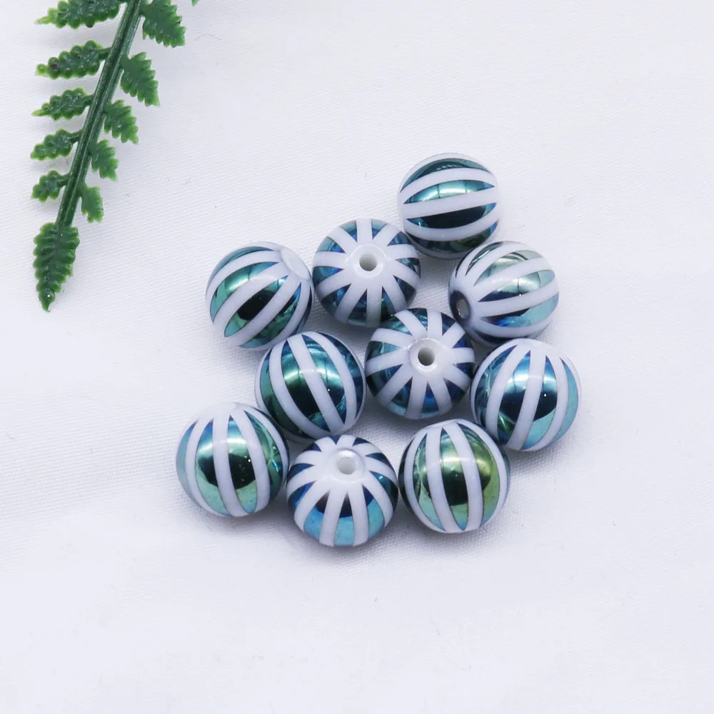 20 шт 10 мм жемчужные бусины Рождественские украшения для дома перфорированные