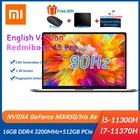 2021 Xiaomi RedmiBook Pro 15 ноутбук с процессором Intel Core i7-11370H  i5-11300H 16GB + 512GB 3,2 K FHD 15,6 дюймовый ноутбук PC 90 Гц Win10 ноутбук