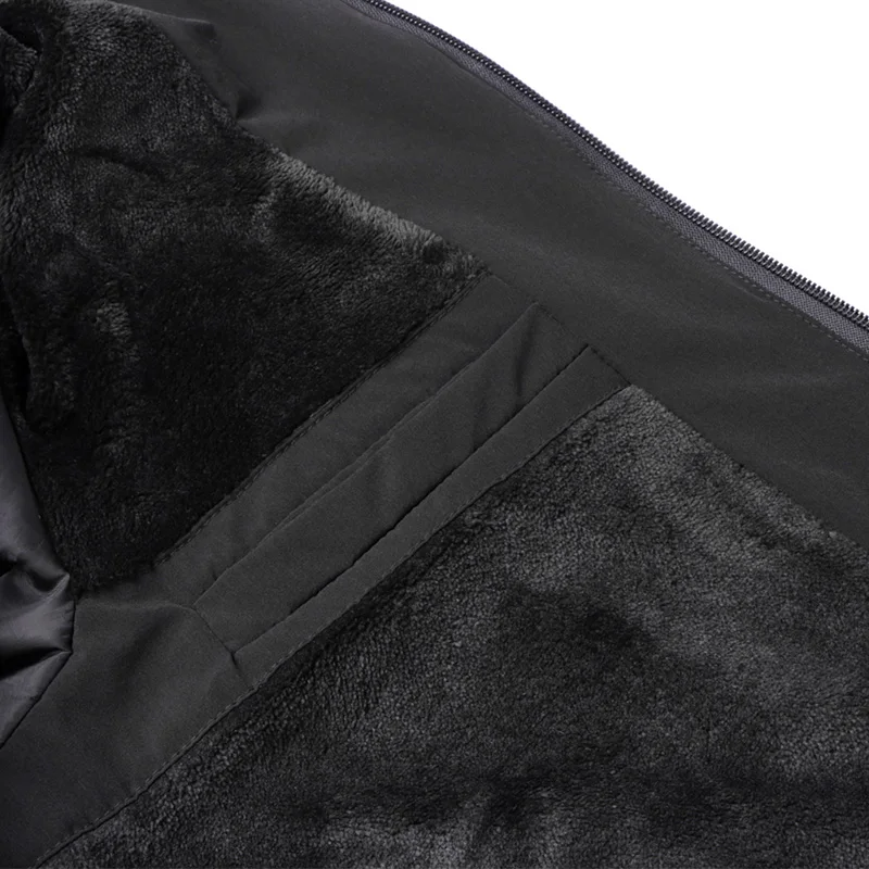 

New Winter Men Parka Big Pockets Casual Jacket Hooded Solid Color 1colors Thicken And Warm hooded Outwear Coat Self cultivation