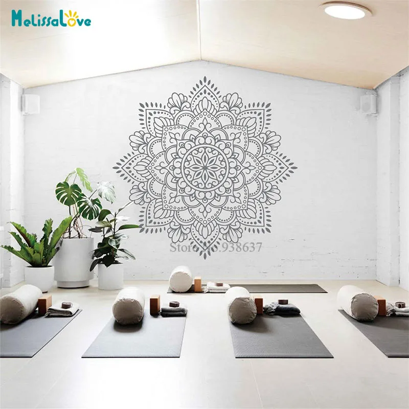 Мандала виниловая настенная художественная наклейка для медитации йоги