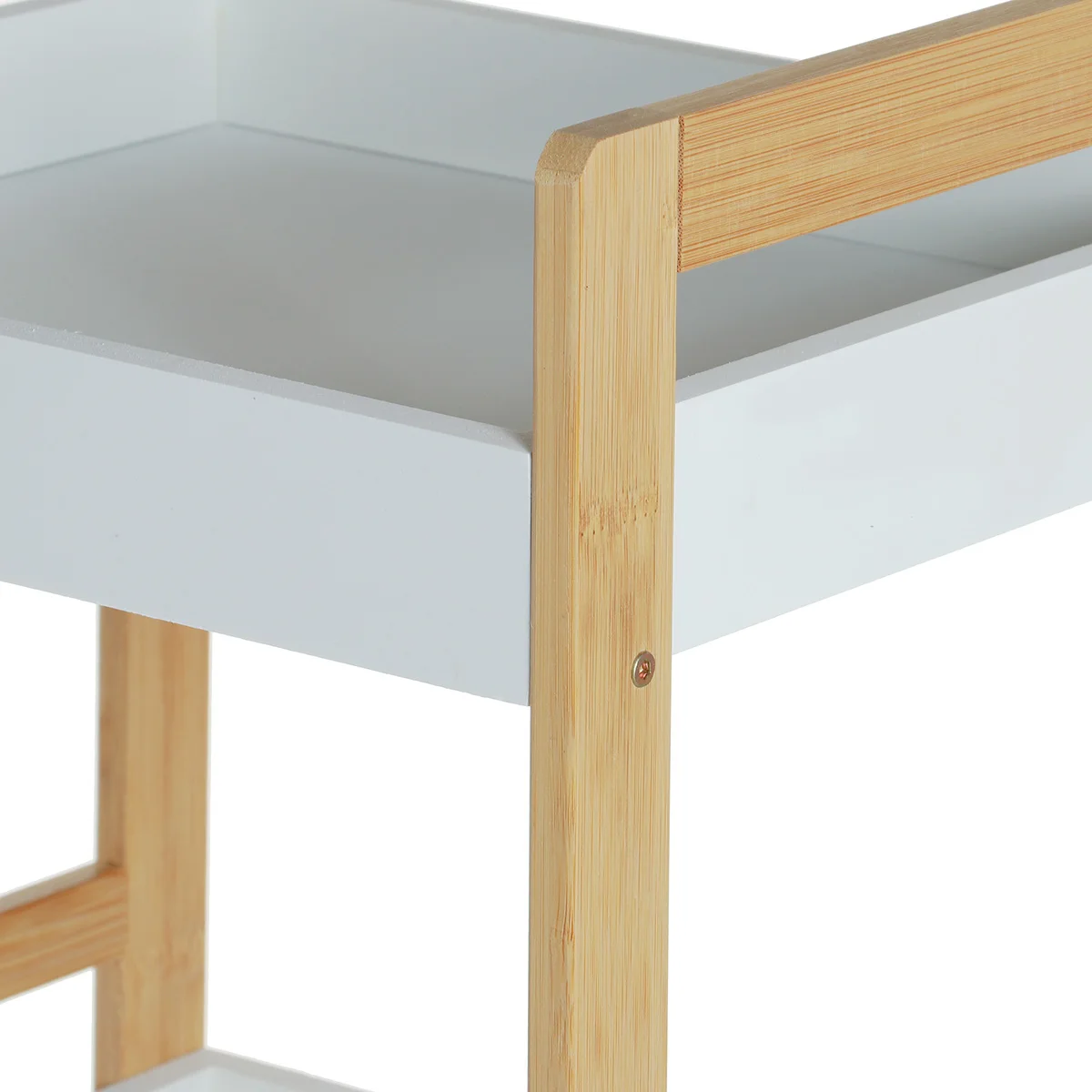 

3/4 Tier Wood Storage Cart Mobile Shelving Unit Organizer Storage Utility Cart Rack For Kitchen Bathroom