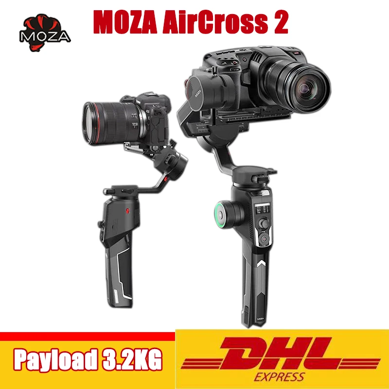Moza Aircross 2 3,2 кг Полезная нагрузка ручной карданный стабилизатор для Nikon Sony Canon беззеркальная DSLR камера VS Zhiyun DJI стабилизатор