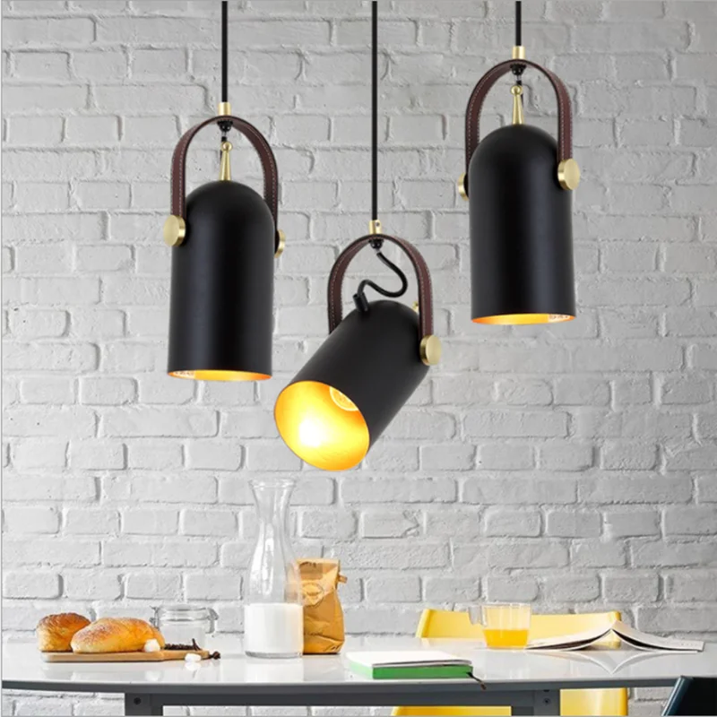 Подвесной светильник Carronade скандинавский черный в индустриальном стиле простой