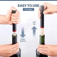 portable air pressure bottle opener set kitchen gadgets vacuum stopper foil cutter kit corkscrew wine tool bar accessories stuff