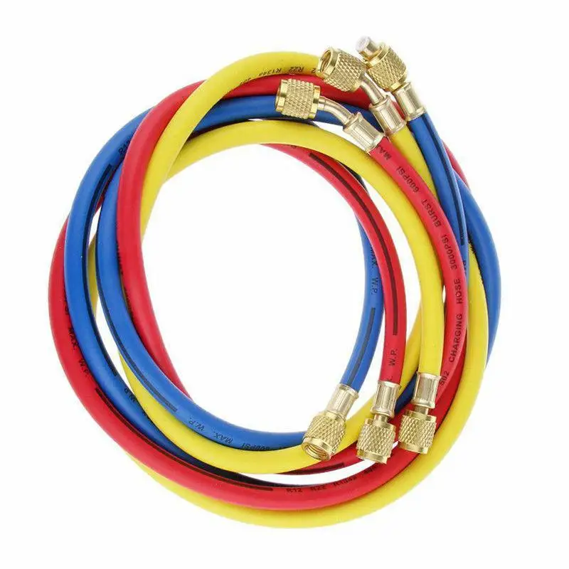 Набор манометров кондиционера 5FT шланг AC холодильное R134a R22 R404 502 набор шлангов |