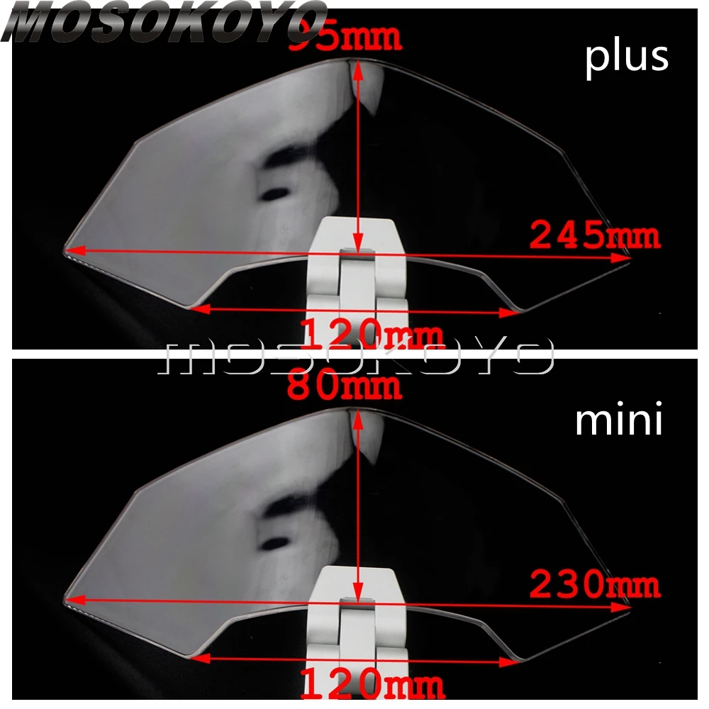 Удлинитель ветрового стекла для мотоцикла Yamaha BMW Kawasaki Benelii Honda Регулируемый