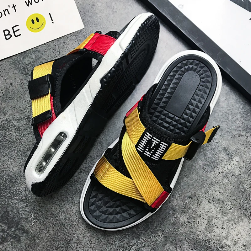 

men slippers casual slides mens outdoor massage beach shoes 2020 new summer vietnam 39 sandals sports High Quality fashion roman