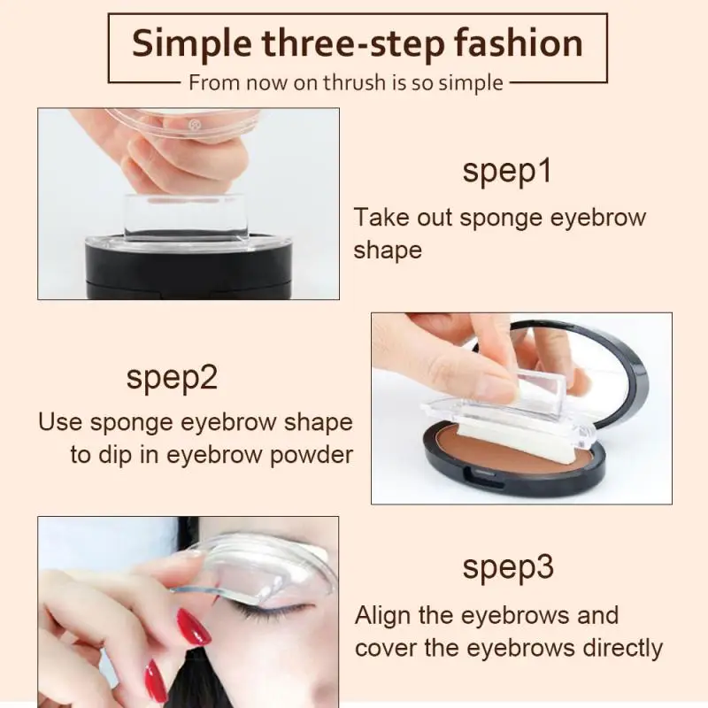 

HOT 1 Pc Eyebrow Powder Popular Creat The Perfect Eyebrow Shape Lasting Natural Easy To Carry No Blooming Makeup mild TSLM2