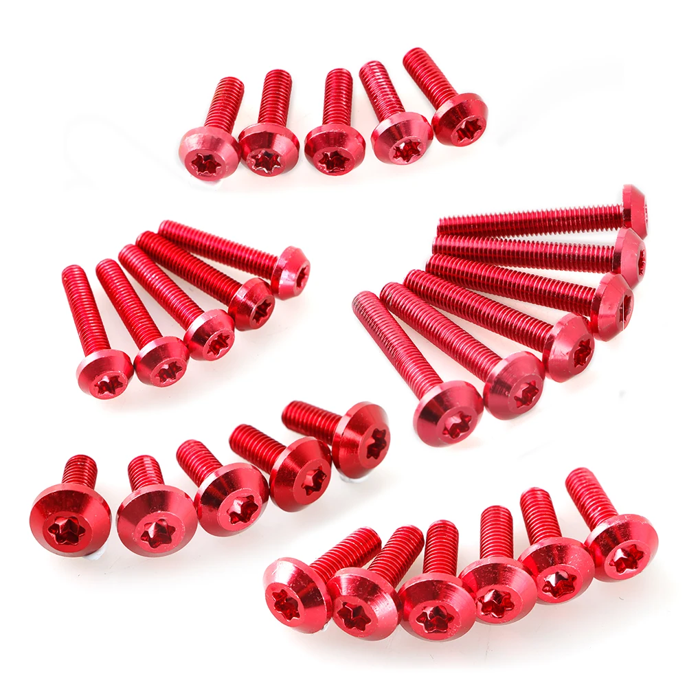 5 мм/6 мм CNC алюминиевый Универсальный мотоцикл обтекатель болты гайки крепежные