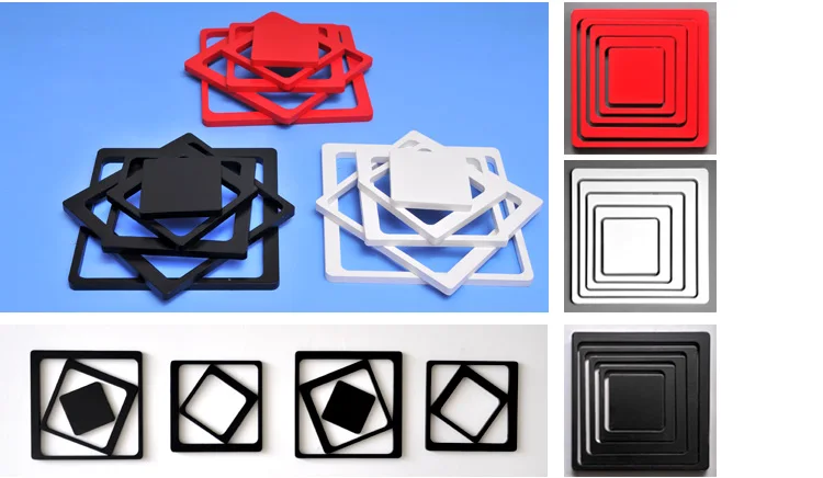 Подушки декоративные шестиугольник рыбы пентаграмма четыре звезды 3d деревянные