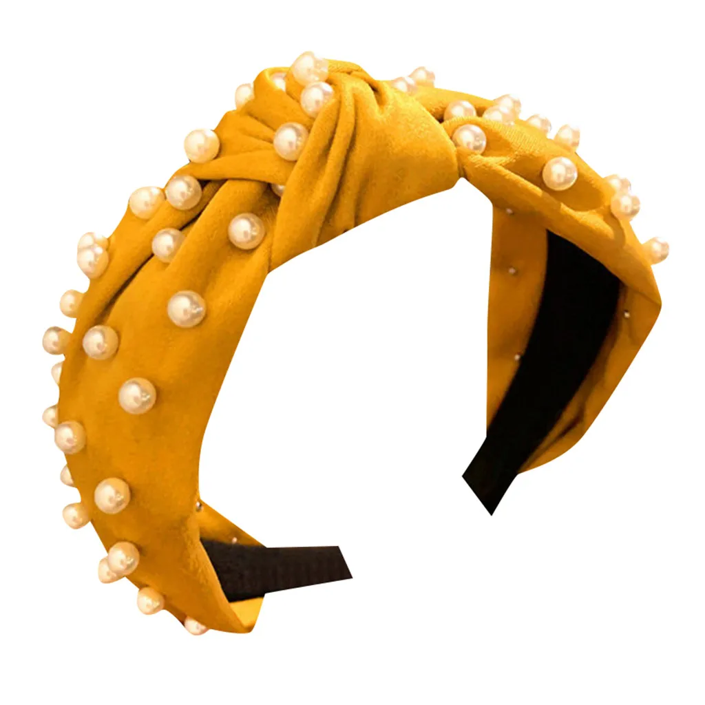 Женские жемчужные украшения аксессуары для волос Женская повязка на голову