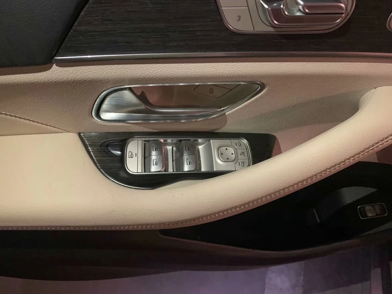 Для Mercedes-Benz GLE-Class V167 GLE350 450 2019-2020 нержавеющая сталь дверь окно подлокотник Крышка