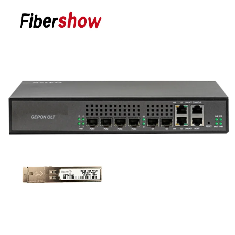 with 1P PON module EPON OLT 4PON порты Ethernet FTTH мини OLT(Оптический линейный терминал) CATV Перевозчик-класс высокой плотности волоконно-оптический Высокое качество маленький 1,25 г Профессиональный мини - Цвет: with 1P PON module