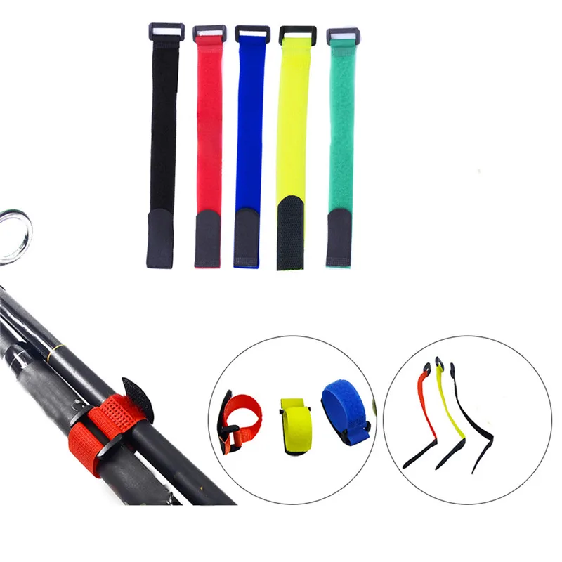 5 шт. многоразовые удочку галстук ремень кофр для подтяжки крепежа на застежке