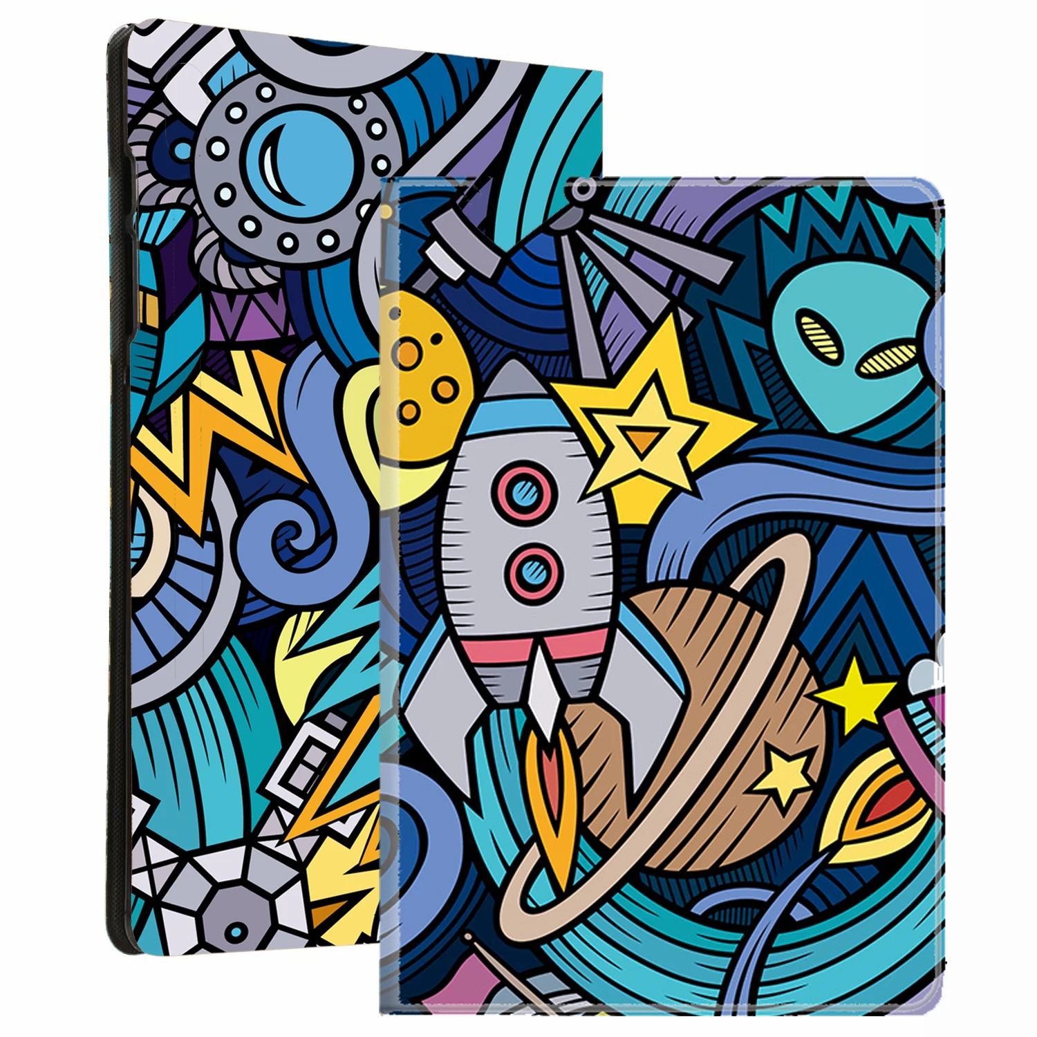 Чехол для samsung galaxy tab S6 SM-T860 SM-T865 10,5 ''планшет чехол мягкий с рисунком из ТПУ чехол-книжка с подставкой+ Защитная пленка для экрана