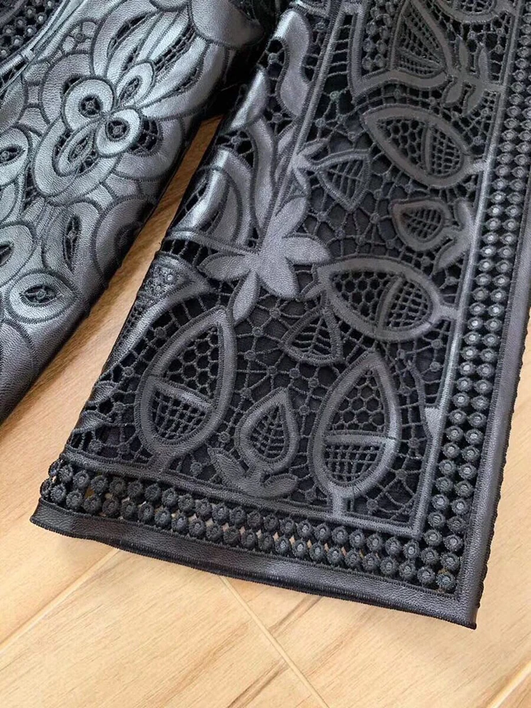 2019 осеннее сексуальное открытое вышивающееся полиуретановое платье с цветочной