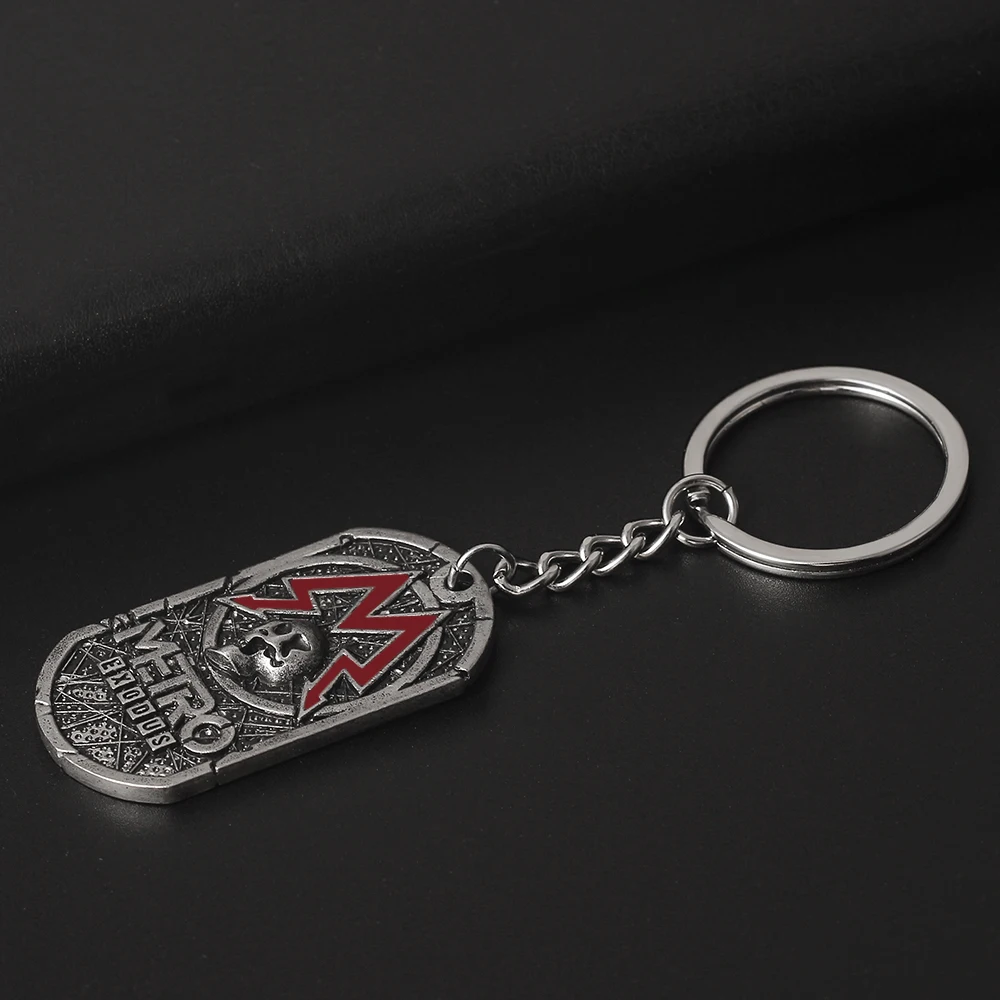 Горячая игра Metro Exodus брелок металлический винтажный Сувенир Кулон бирка Женская