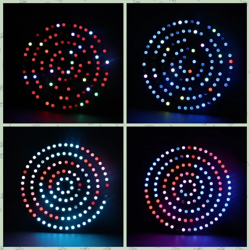 Пиксельное светодиодное кольцо WS2812B 8/16/24/35/45 светодиодов 5050 RGB WS2812 с цветной IC