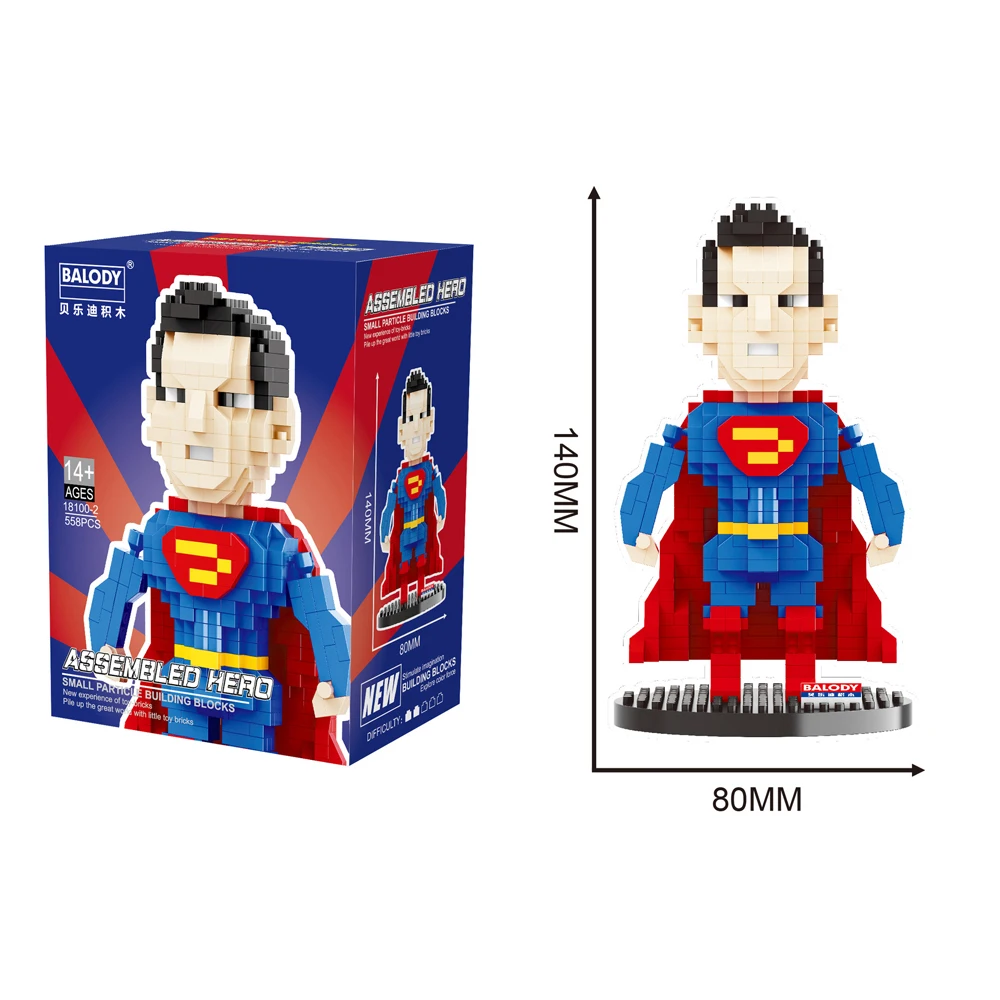 

New Block 18 Designs Superheroes Building Block Doctor Strange Hulk Action Figures Mini Block Toy for Kids Christmas Gift