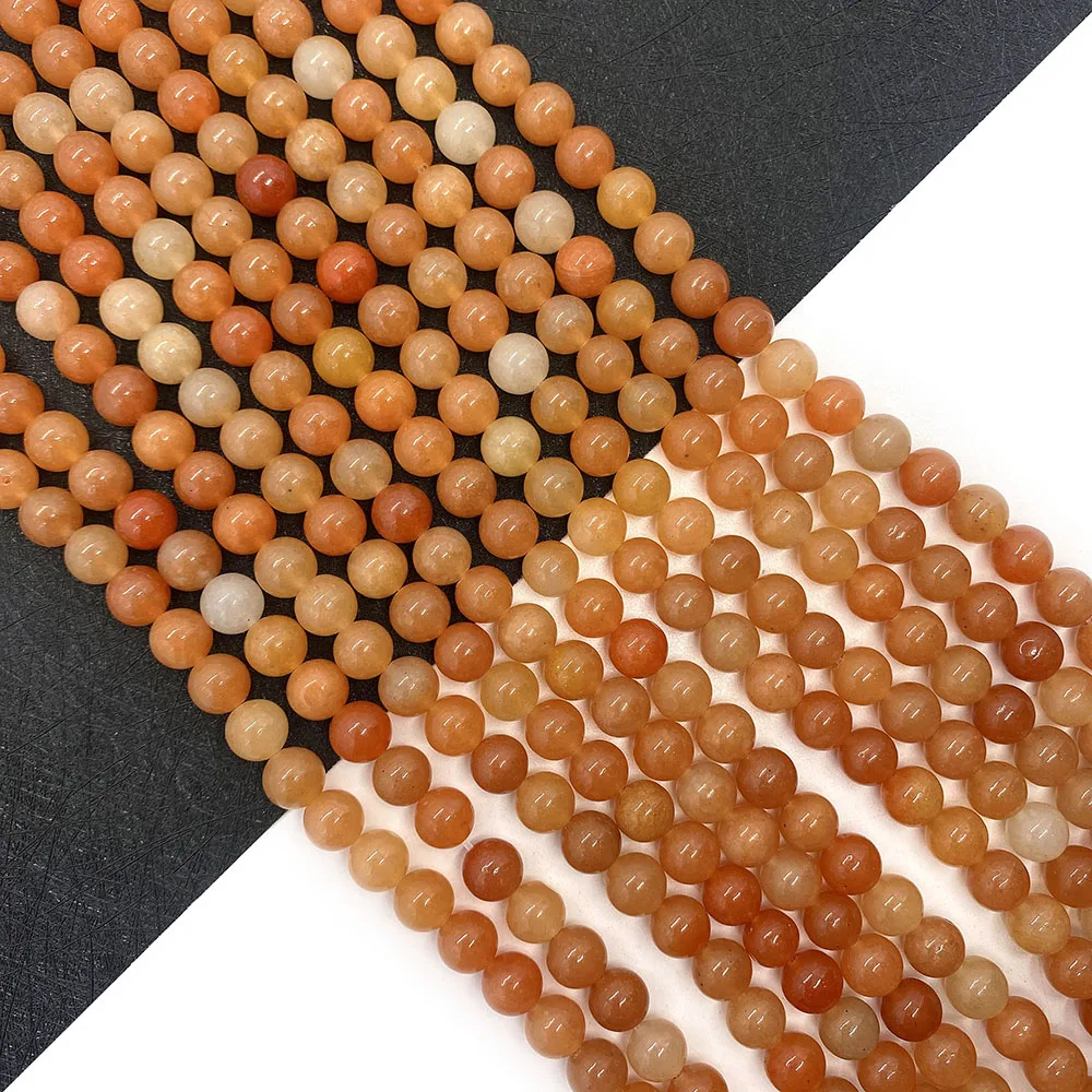 

Natural Stone Beads Red Aventurine Spacer Beads Jewelry Accessories 6 8 10 mm Choice Size Jewelry Making Necklace Bracelet Charm