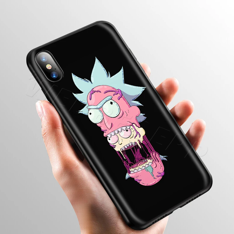 Чехол Webbedepp Ricky Morty Art для Apple iPhone 11 Pro XS Max XR X 8 7 6 6S Plus 5 5S SE