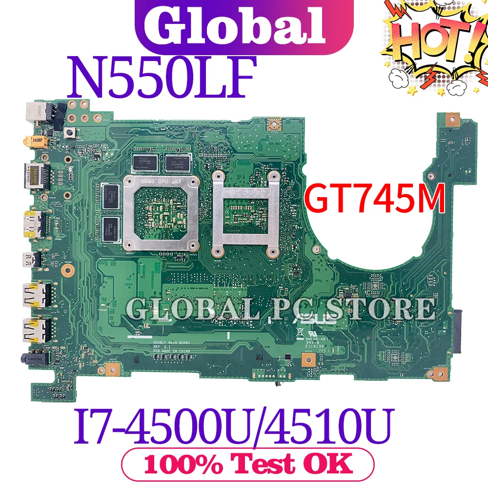 Материнская плата N550L для ноутбука ASUS N550LF Q550L Q550LF | Компьютеры и офис