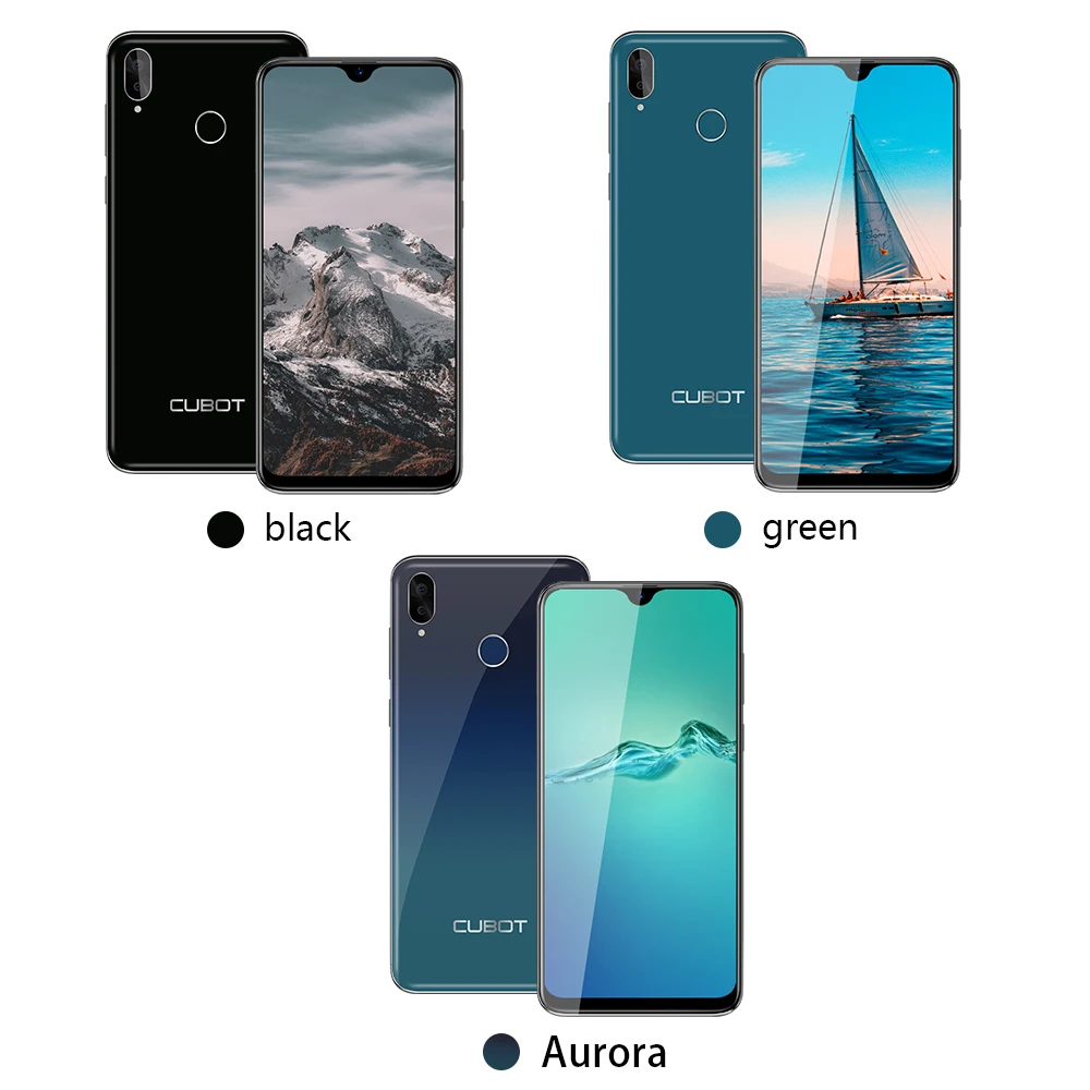 Смартфон Cubot R15 Pro 6 26 дюйма 3 + 32 ГБ Android 9 0 Pie двойная камера 16 МП Face ID 4G LTE 3000