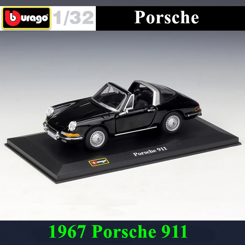 Bburago 1:32 1967 Porsche 911 модель автомобиля из сплава плексигласа пылезащитный дисплей база посылка подарки для сбора