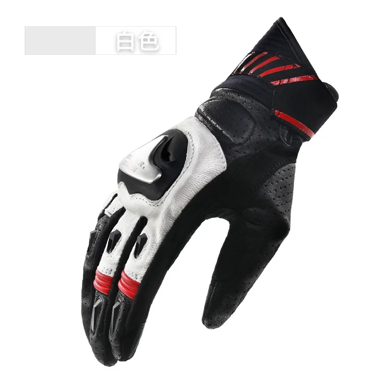 

Motorcycle Riding Gloves Four Seasons Leather Riders Wear Anti-Fall Windbreak Road Racing Touch Screen