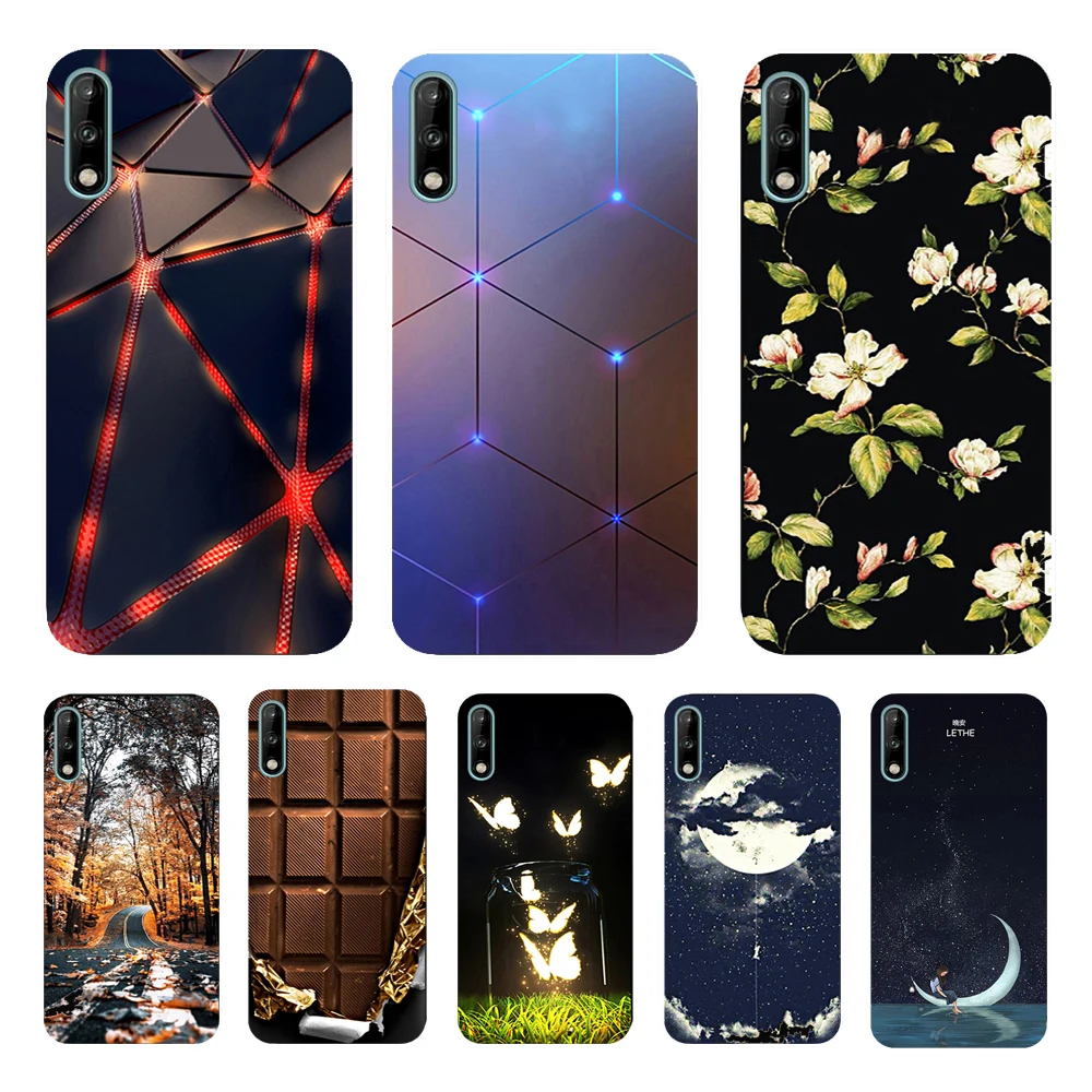 Чехол для Huawei P smart 2020 мультяшный Мягкий чехол из ТПУ телефона Y7 силиконовый 2019 |