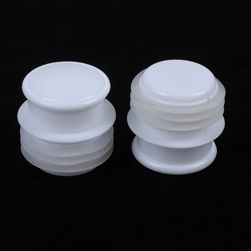 

2 Pcs 8P hot water bottle stopper plastic winter thermos bottle stopper Rubber Plug Bungs Flask Tapered Tube Solid White