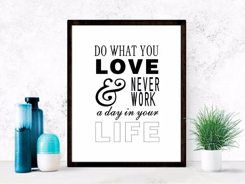 Картина История любви на английском языке украшение для гостиной Настенная