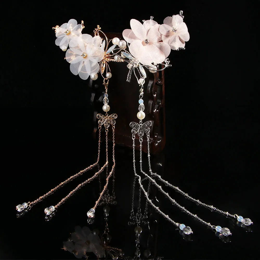 Шпилька для волос в древнем китайском стиле с бабочкой и классической стрекозой