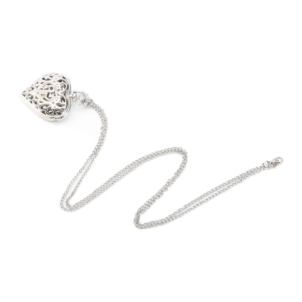 Новинка кварцевые карманные часы в форме сердца ожерелье подвеска цепочка