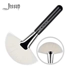 Jessup Одиночная Кисть для макияжа, полный вентилятор, высокое качество, профессиональные волокна, волосы, черный, серебристый цвет, оптовая продажа, кисть для лица 1pcs-090